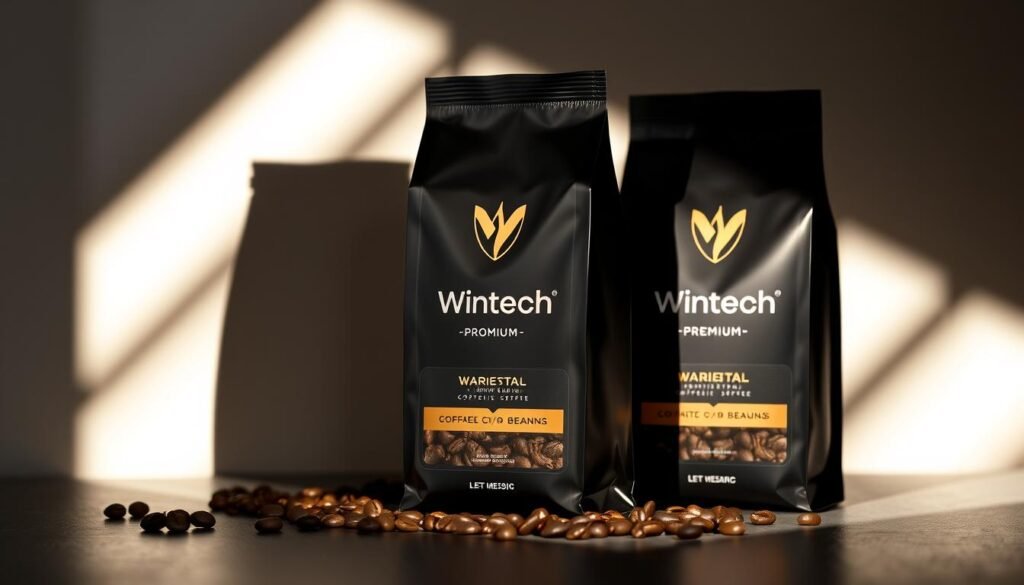 packaging of coffee beans